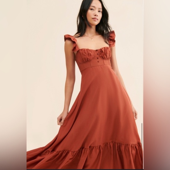 Farm Rio | Ruffle Strap Maxi Dress - Picture 2 of 16